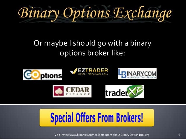 best binary option brokers 2013